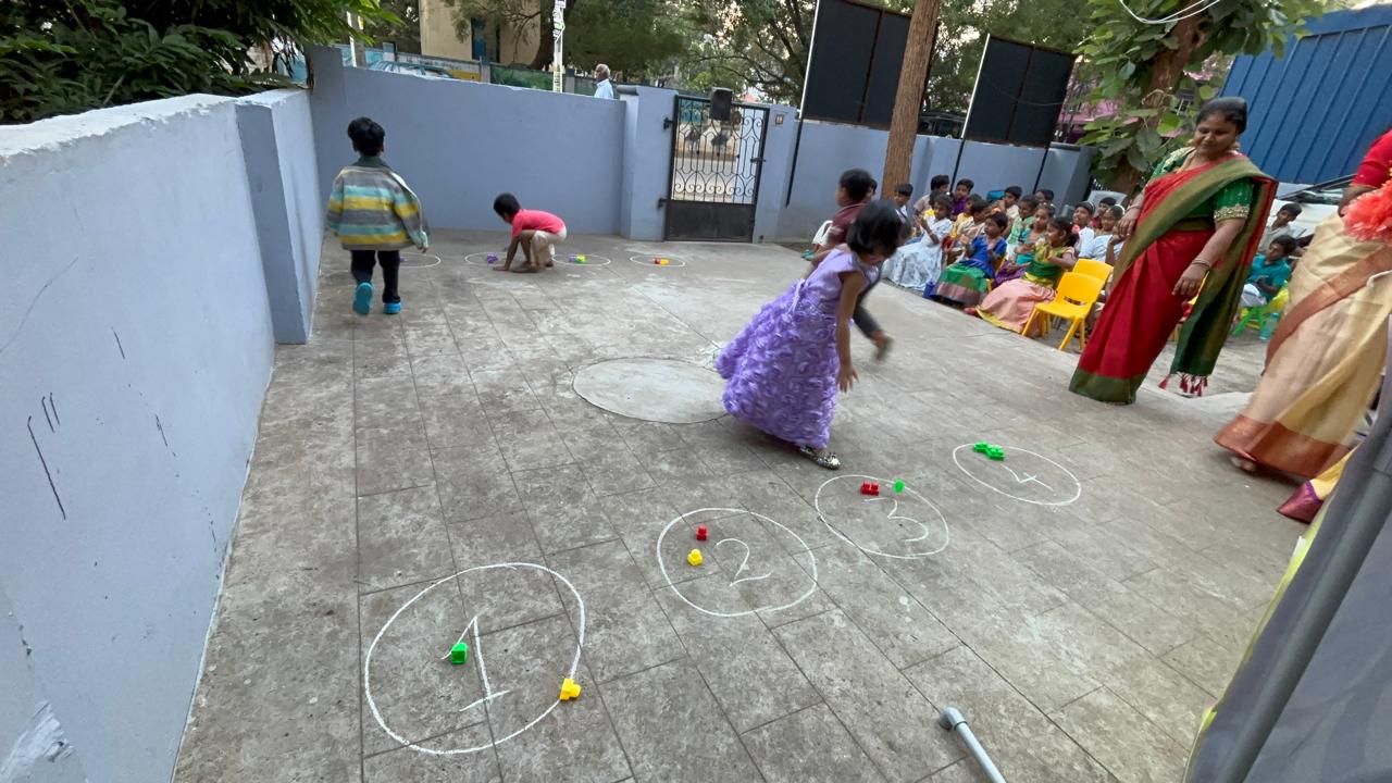 Safe outdoor play area